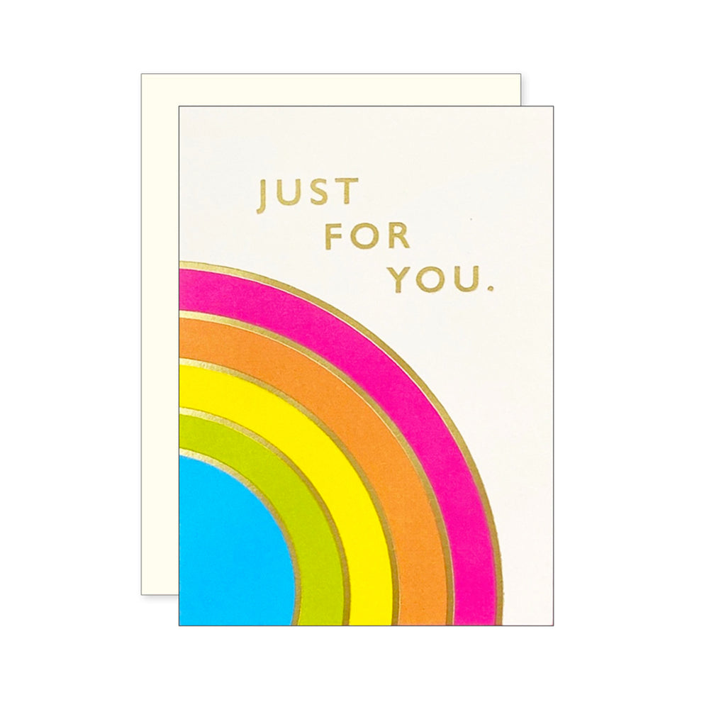 Just for You Rainbow Mini Card