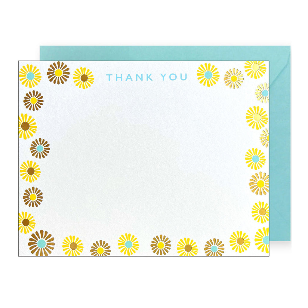 Daisies Thank You Flat Note