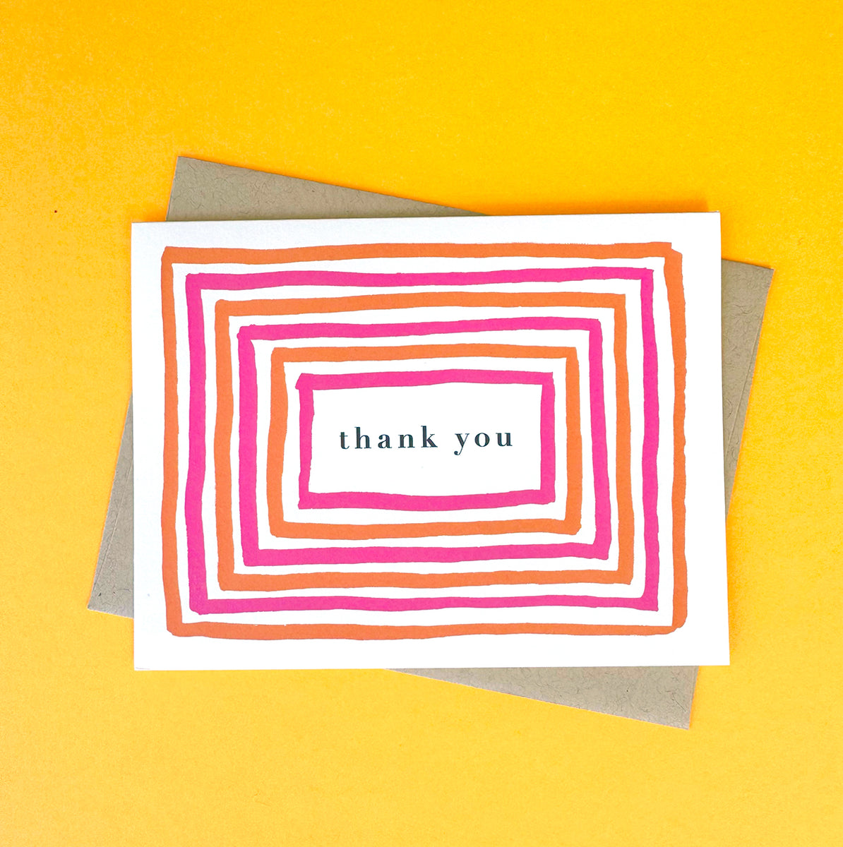 Thank you！ Thanks! Brushy Thank You Card | Palmer Street Press