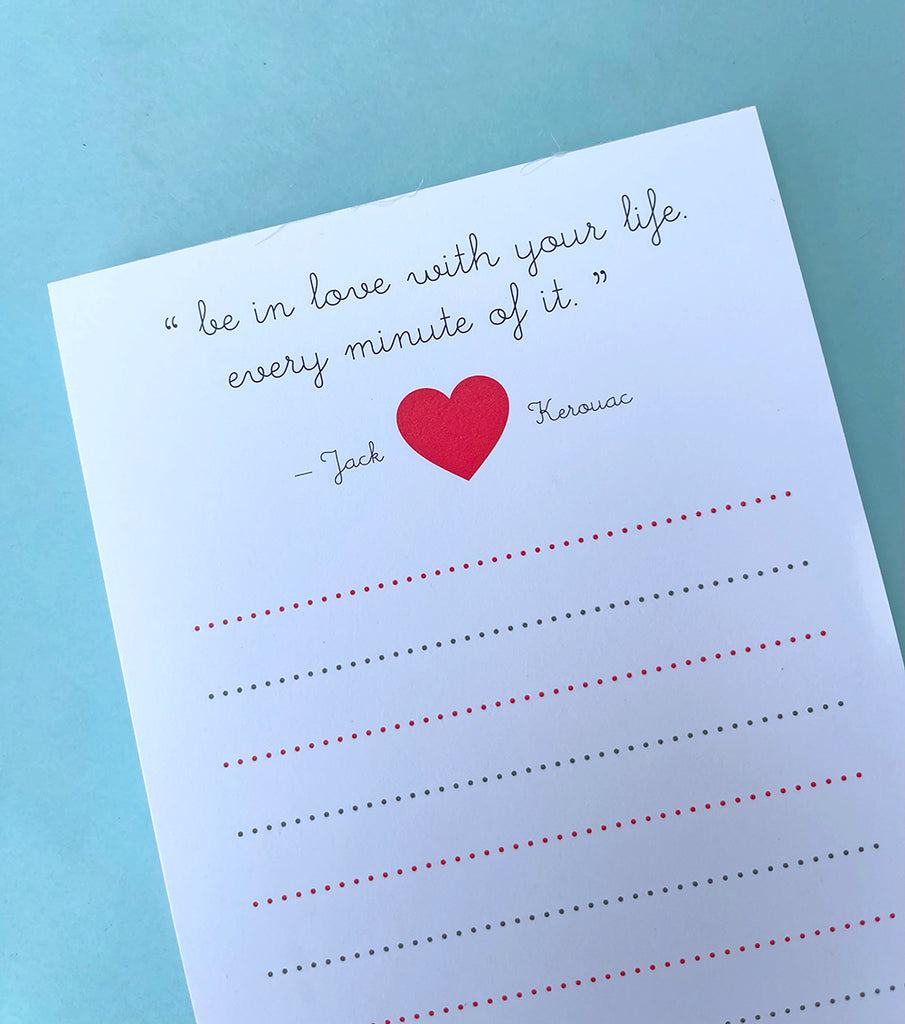 Love Life Happy Notepad