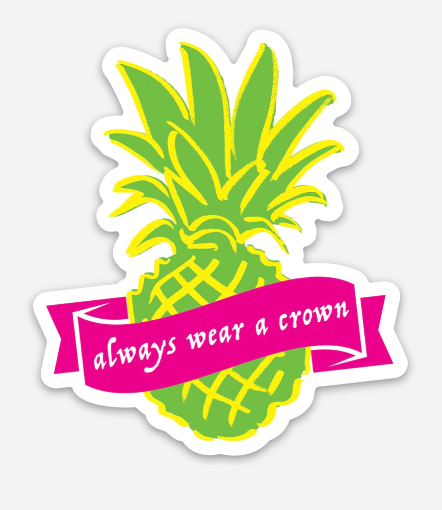 Pineapple Crown Sticker