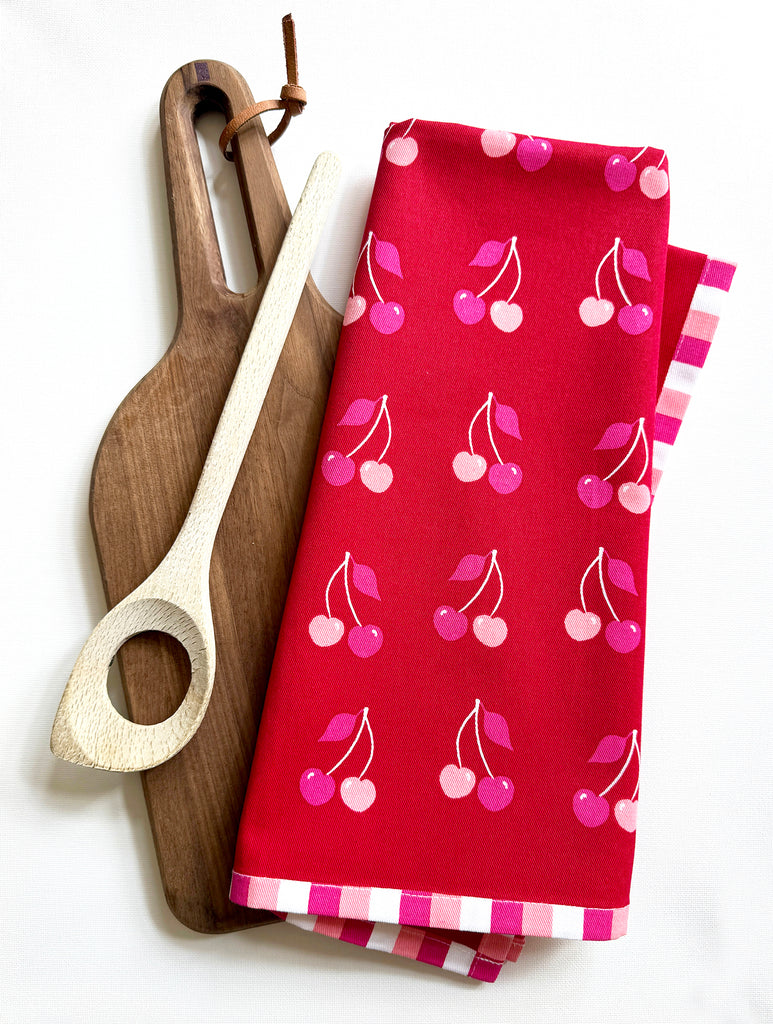 Sweet Cherries Tea Towel – J.Falkner Cards