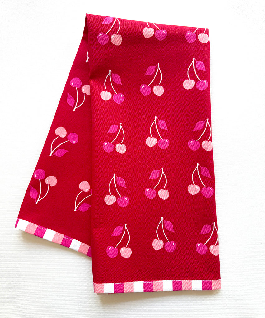 Sweet Cherries Tea Towel – J.Falkner Cards