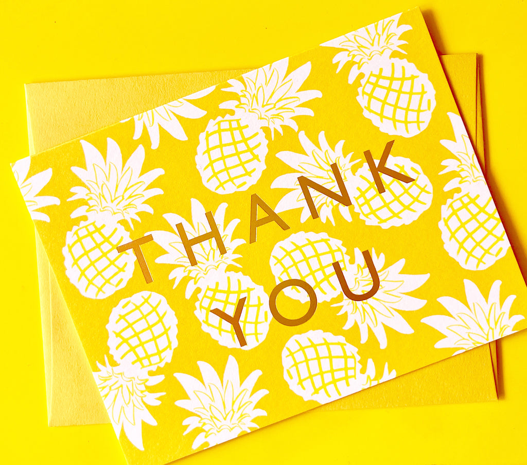 Yellow Pineapples Thank You