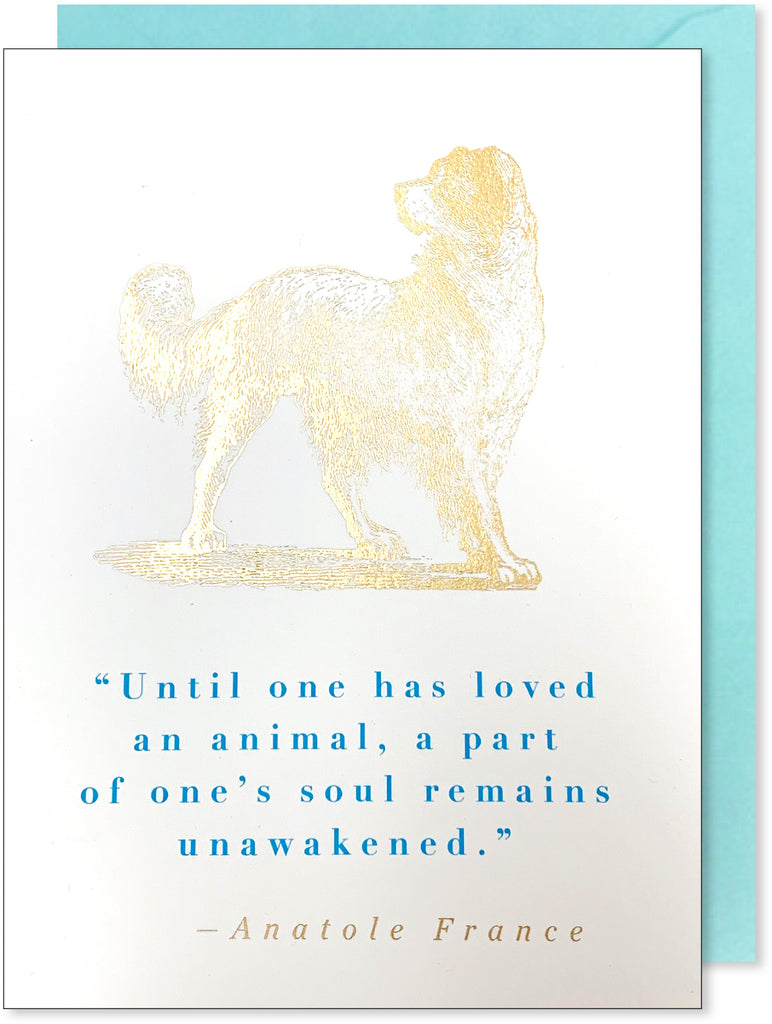 Animal Quote - Dog (Gold)