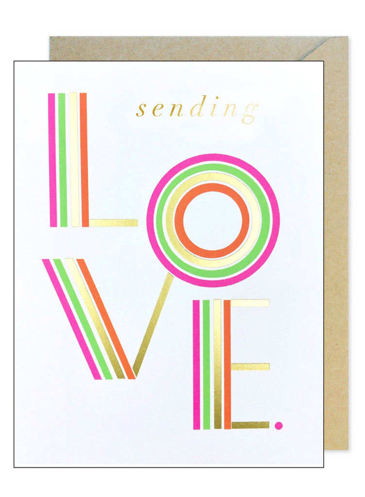 Sending Love Rainbow Type