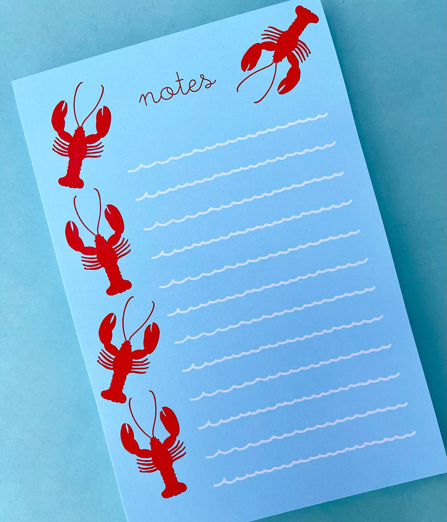 Lobsters Happy Notepad