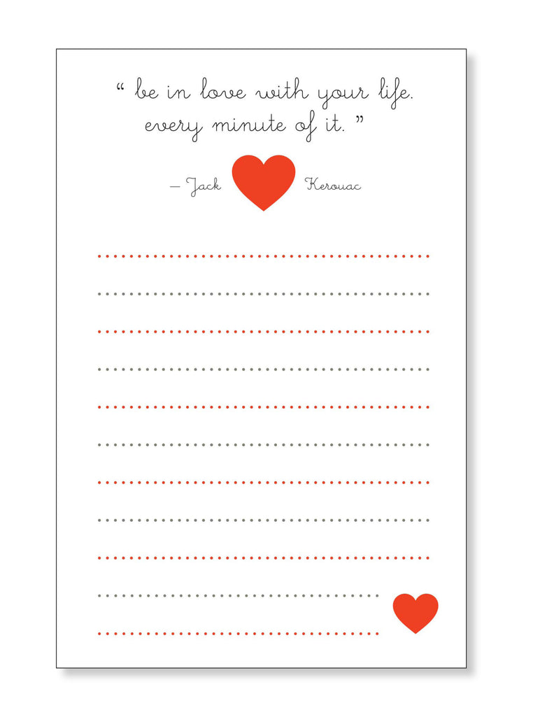 Love Life Happy Notepad