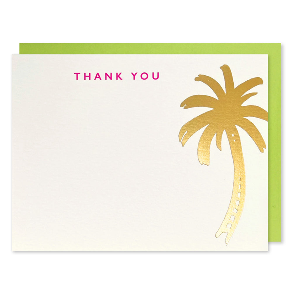 Gold Palm Thank You Perfect Notes