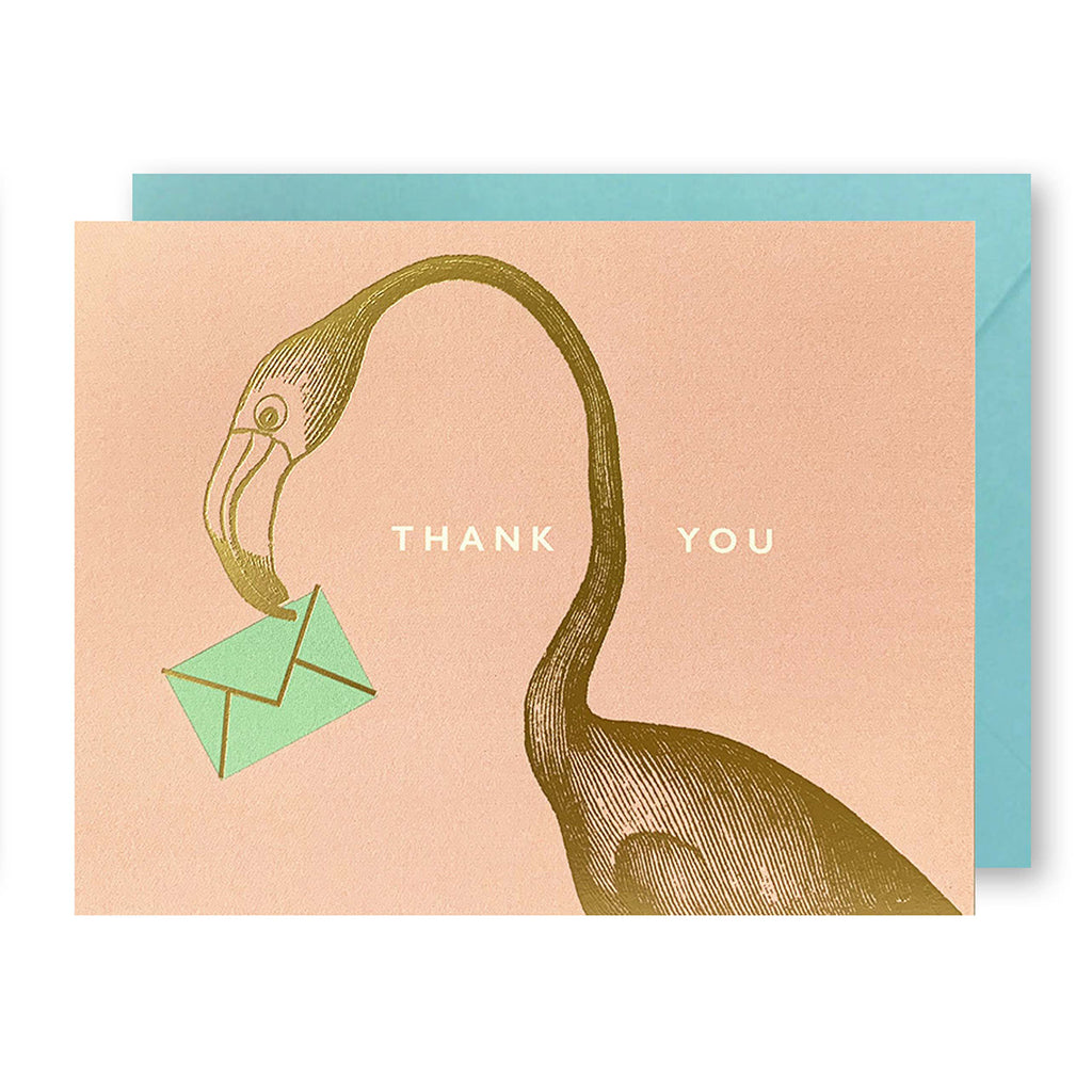 Flamingo & Letter Thank You